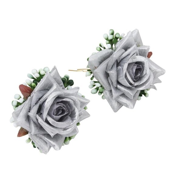 Rose Flower Hair Accessory Floral Headpiece for Weddings Bridesmaids main image 5